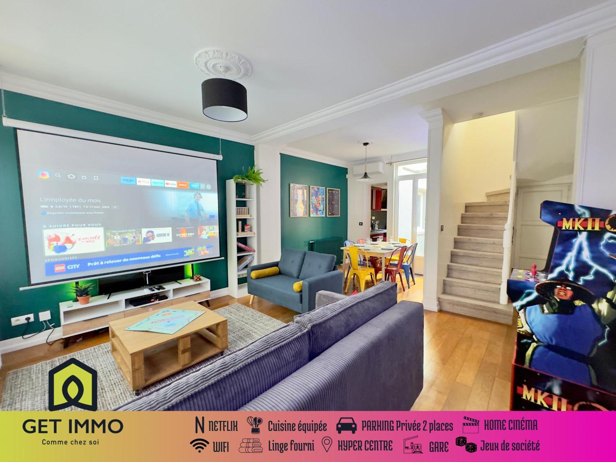 Maison 3Ch - Cinema - Game Room - Parking - Gare Amiens Bagian luar foto