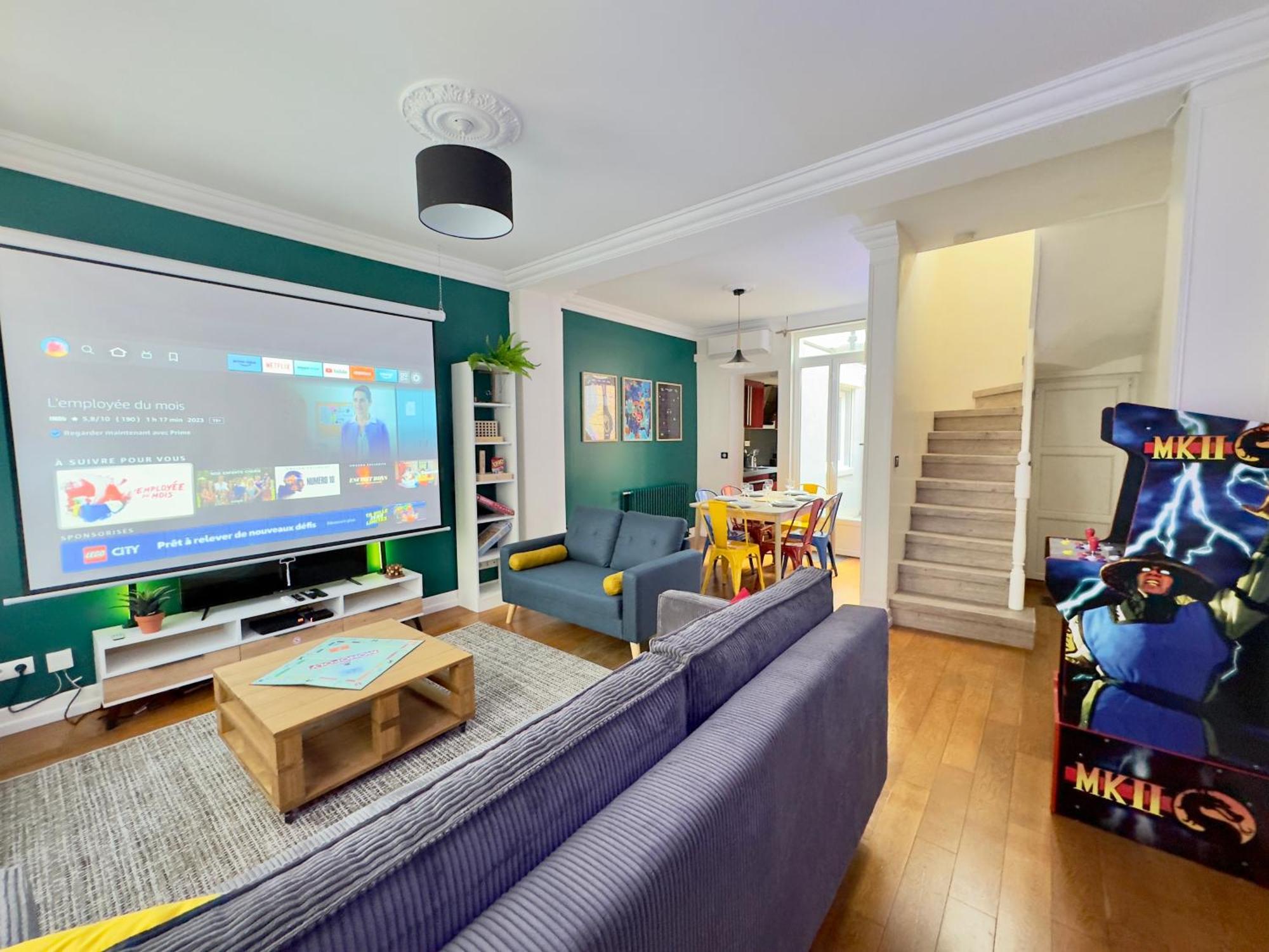 Maison 3Ch - Cinema - Game Room - Parking - Gare Amiens Bagian luar foto