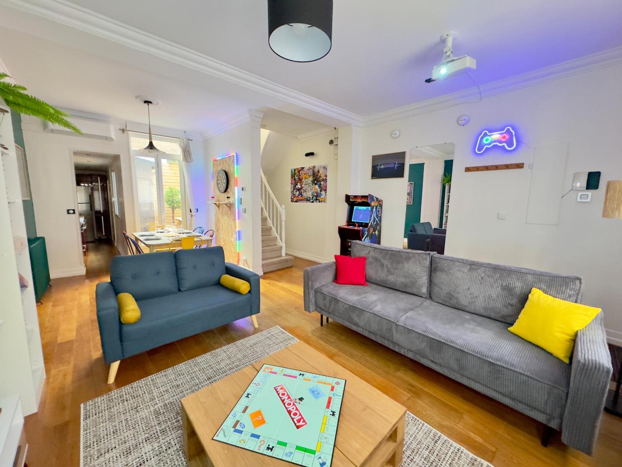 Maison 3Ch - Cinema - Game Room - Parking - Gare Amiens Bagian luar foto