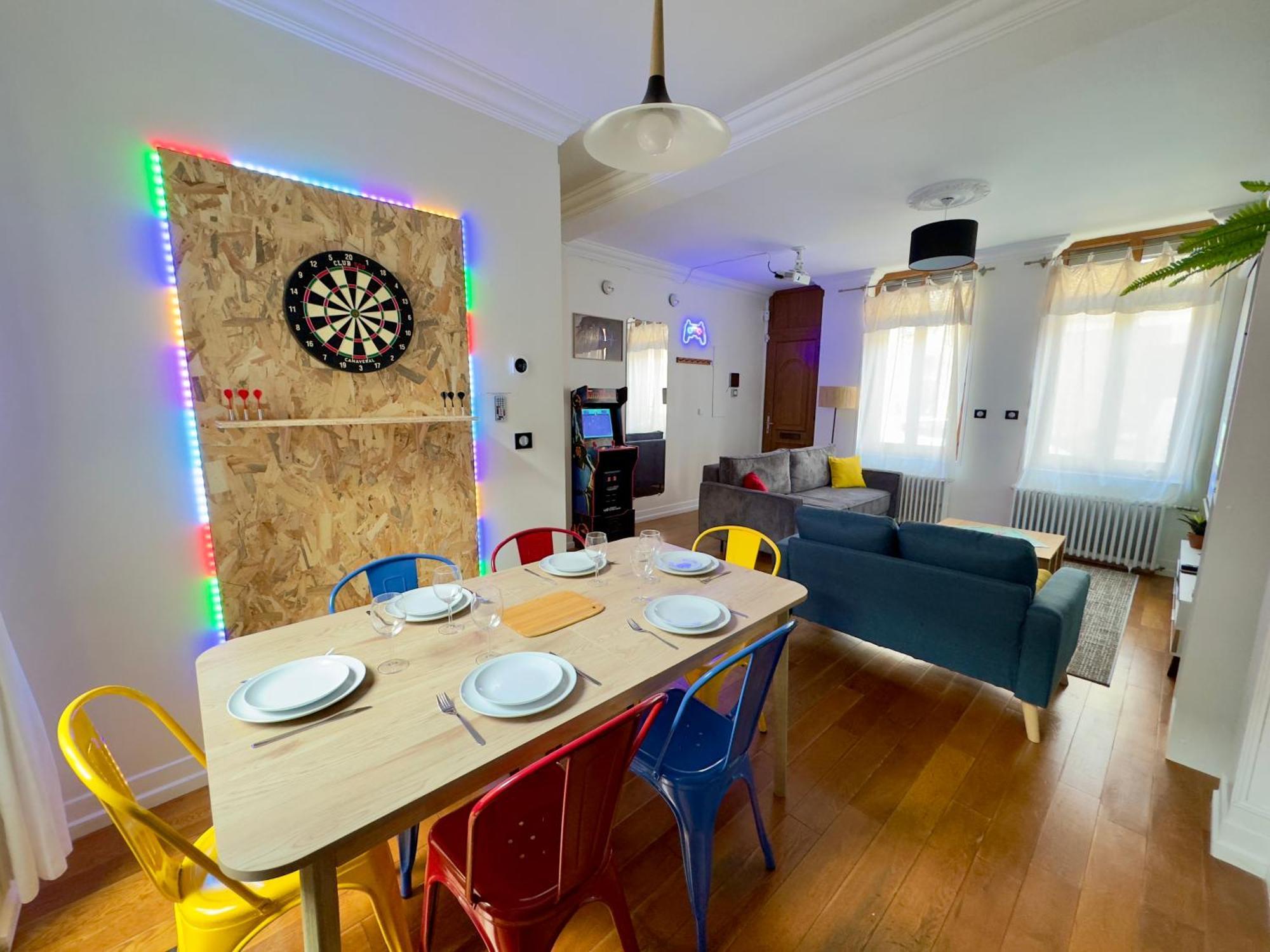Maison 3Ch - Cinema - Game Room - Parking - Gare Amiens Bagian luar foto
